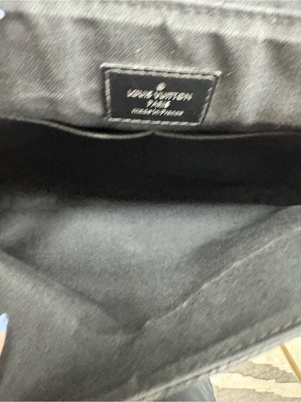 Louis Vuitton Black and Gray Damier Canvas Messenger Bag